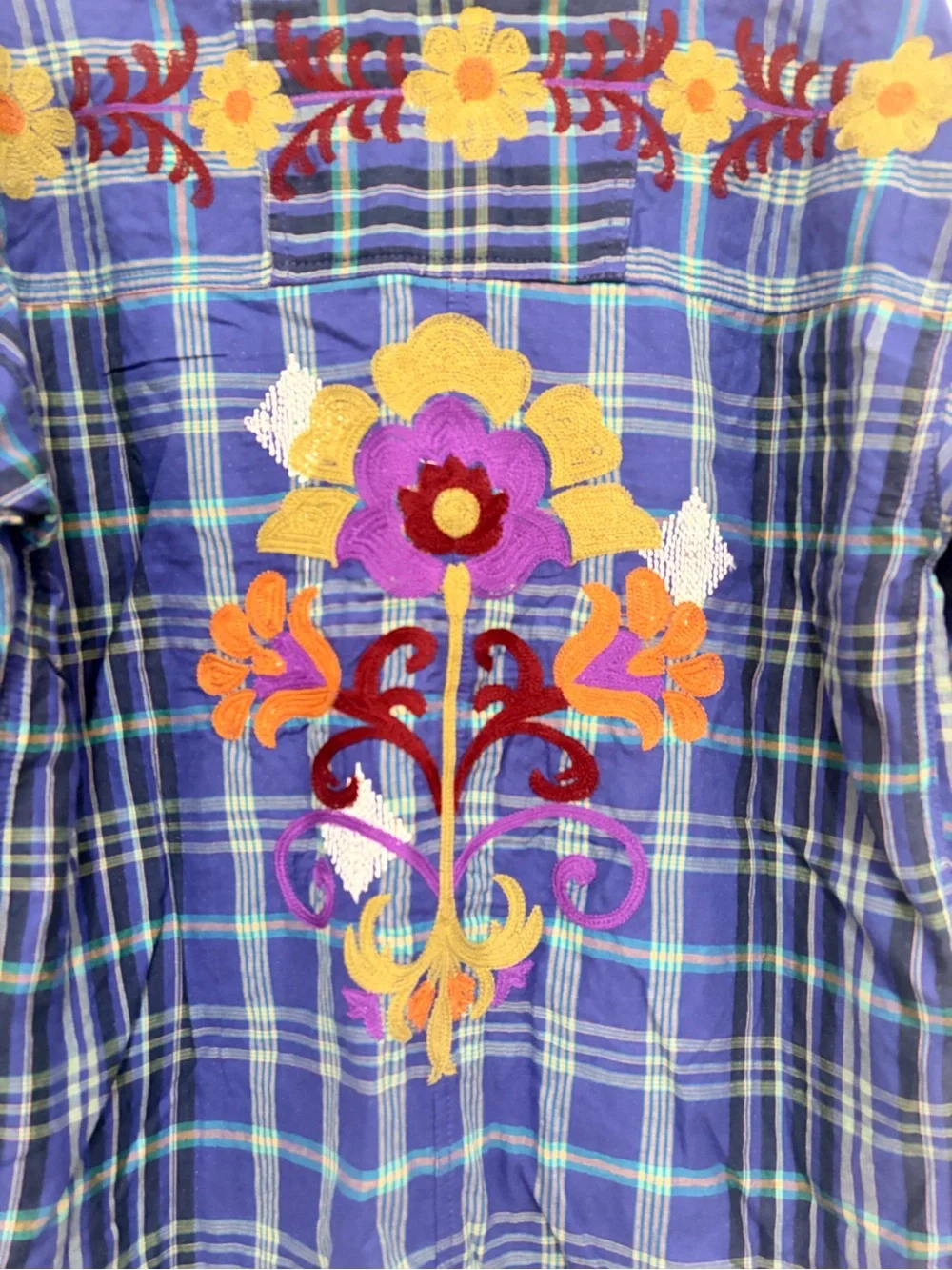 Free People We The Free Embroidered Sashiko Shirt